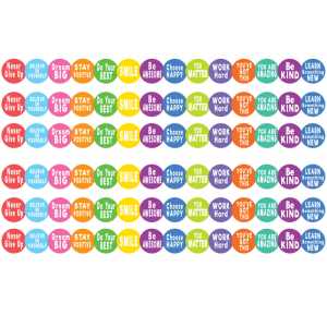 Colorful Positive Sayings Border Trim, 35 Feet Per Pack, 6 Packs