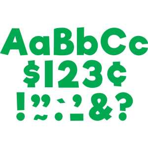 Green 4" Everyday Letters Combo Pack
