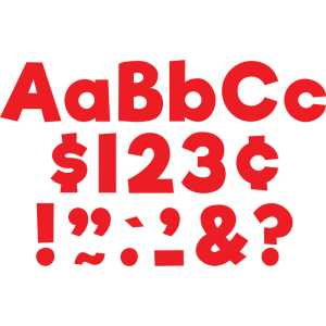 Red 4" Everyday Letters Combo Pack