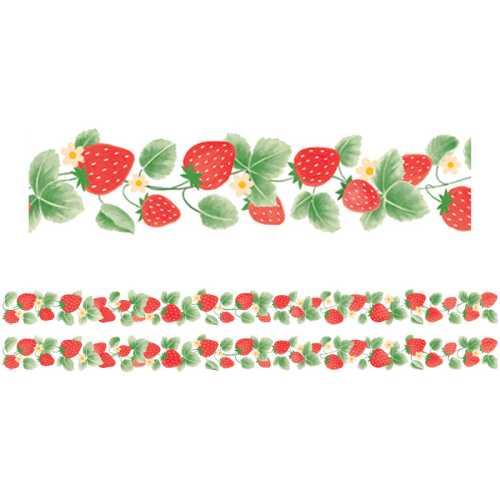 Strawberry Patch Die-Cut Border Trim, 35 Feet Per Pack, 2 Packs