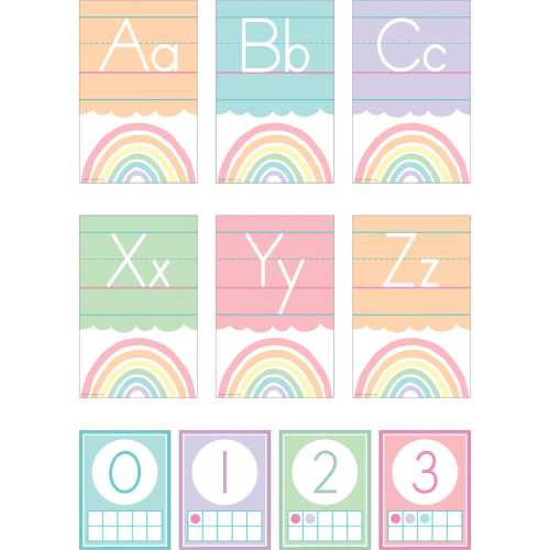 Pastel Pop Alphabet Bulletin Board Set