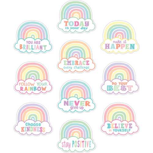 Pastel Pop Positive Sayings Accents, Pack of 30