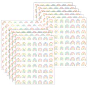Pastel Pop Rainbows Mini Stickers, 378 Per Pack, 12 Packs
