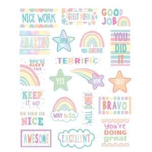 Pastel Pop Stickers, Pack of 120