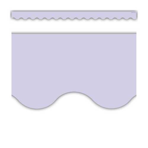 Lavender Scalloped Border Trim, 35 Feet
