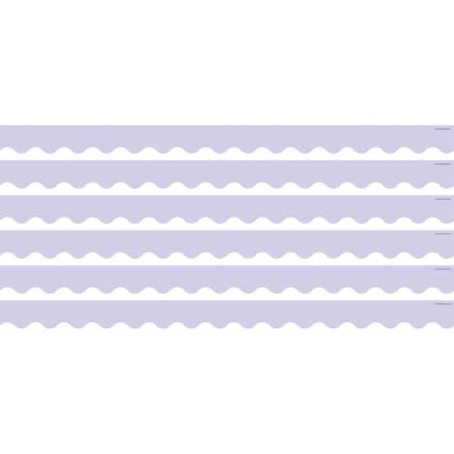 Lavender Scalloped Border Trim, 35 Feet Per Pack, 6 Packs