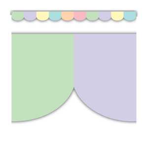 Pastel Pop Scalloped Border Trim, 35 Feet