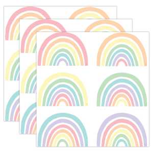 Pastel Pop Rainbows Accents, 30 Per Pack, 3 Packs