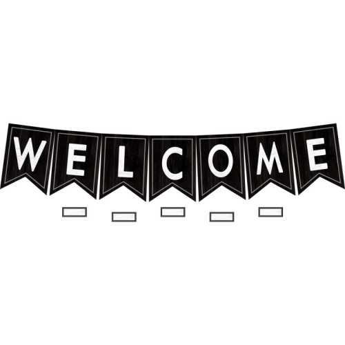 Modern Farmhouse Pennants Welcome Bulletin Board Set