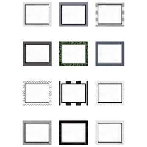 Modern Farmhouse Blank Cards Mini Accents, Pack of 36
