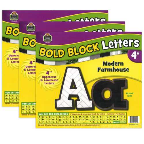 Modern Farmhouse Bold Block 4
