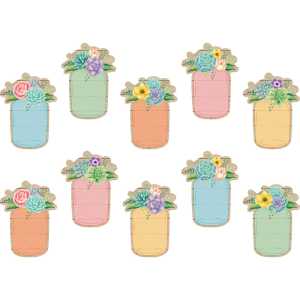 Rustic Bloom Mason Jars Accents, Pack of 30