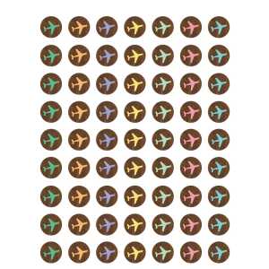 Travel the Map Airplanes Mini Stickers, Pack of 378