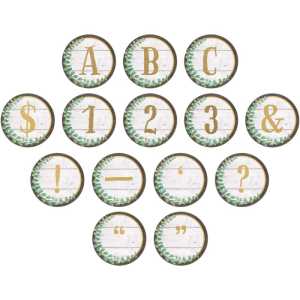 Eucalyptus Circle Letters, 216 Pieces