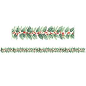 Holly Die-Cut Border Trim, 35 Feet