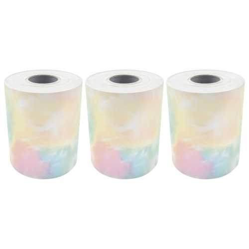 Pastel Pop Tie-Dye Straight Rolled Border Trim, 50 Feet, 3 Rolls