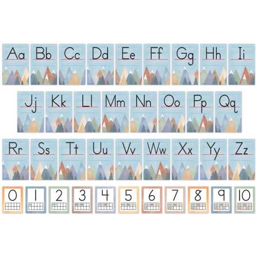 Moving Mountains Alphabet Bulletin Board Set