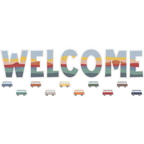 Moving Mountains Road Trip Welcome Bulletin Board Set, 45 Pieces