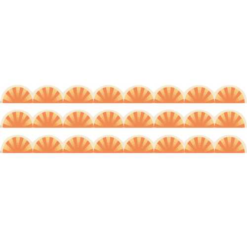 Moving Mountains Road Trip Sunshine Die-Cut Border Trim, 35 Feet Per Pack, 3 Packs