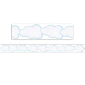 Clouds Die-Cut Border Trim, 35 Feet