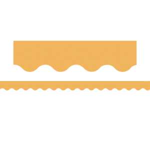 Golden Sun Scalloped Border Trim, 35 Feet