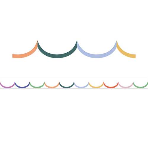 Color Crush Crushing It Scalloped Die-Cut Rolled Border Trim