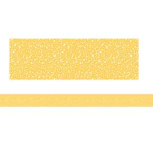 Composition Yellow Straight Rolled Border Trim