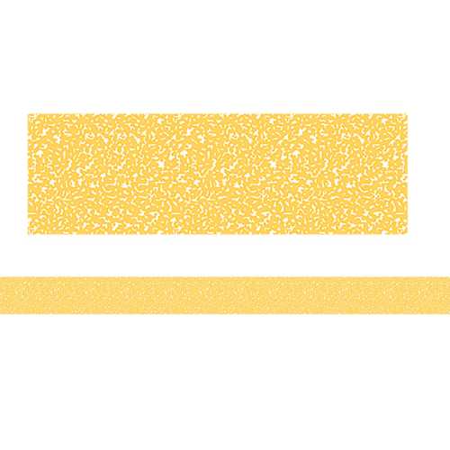 Composition Yellow Straight Rolled Border Trim