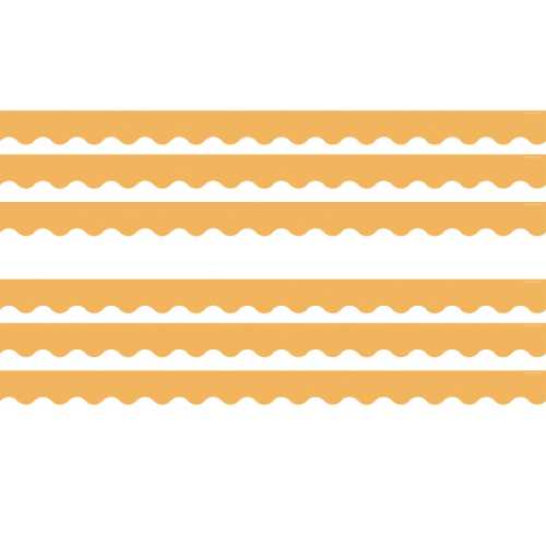 Golden Sun Scalloped Border Trim, 35 Feet Per Pack, 6 Packs