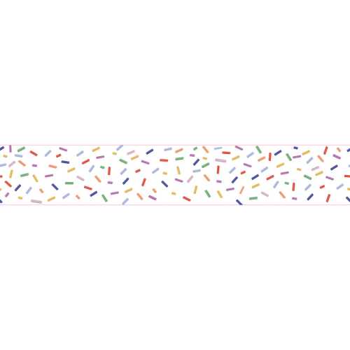 Color Crush Sprinkles Straight Rolled Border Trim