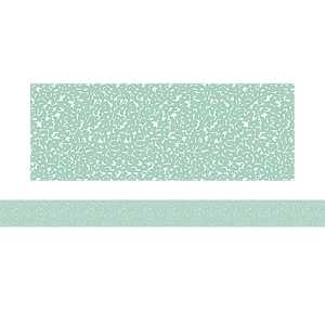 Composition Green Straight Rolled Border Trim