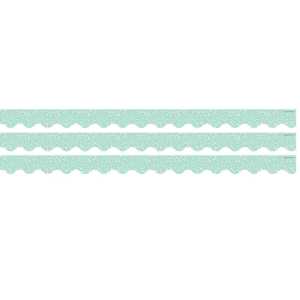 Composition Green Scalloped Border Trim, 35 Feet Per Pack, 3 Packs