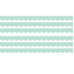 Composition Green Scalloped Border Trim, 35 Feet Per Pack, 6 Packs
