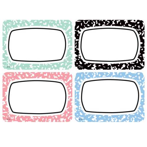 Cool for School Name Tags/Labels - Multi-Pack, 3-1/2