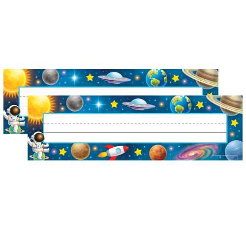 2-Pack Outer Space Crew Flat Name Plates