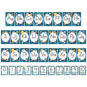 Outer Space Crew Alphabet Bulletin Board