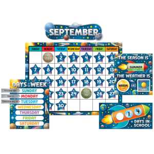 Outer Space Crew Calendar Bulletin Board