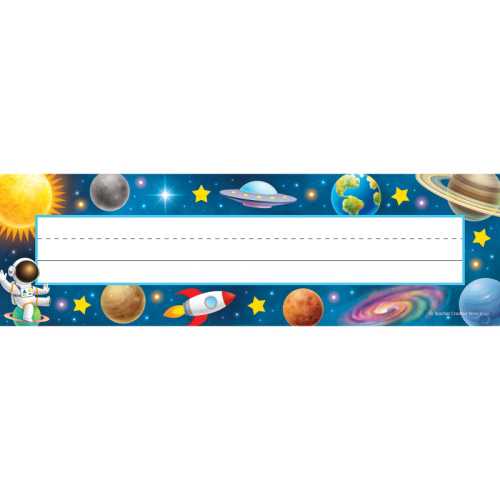 Outer Space Crew Flat Name Plates