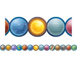 Outer Space Crew Planets Die-Cut Border Trim