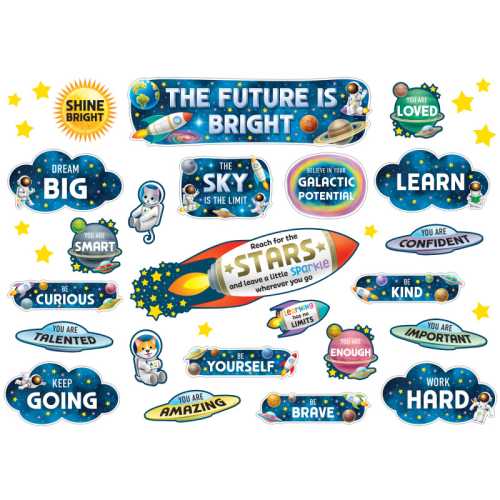 Outer Space Crew The Future Is Bright Mini Bulletin Board