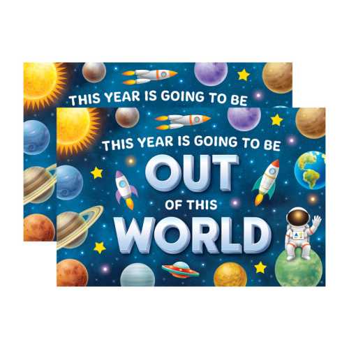 2-Pack Outer Space Crew Postcards