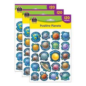 3-Pack Positive Planets Stickers