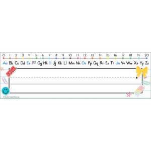 Cool for School Alphabet Flat Name Plates