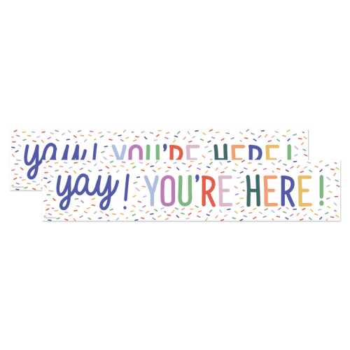 2-Pack Color Crush Yay! You're Here! Banner