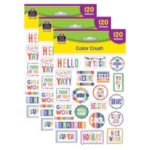 3-Pack Color Crush Stickers