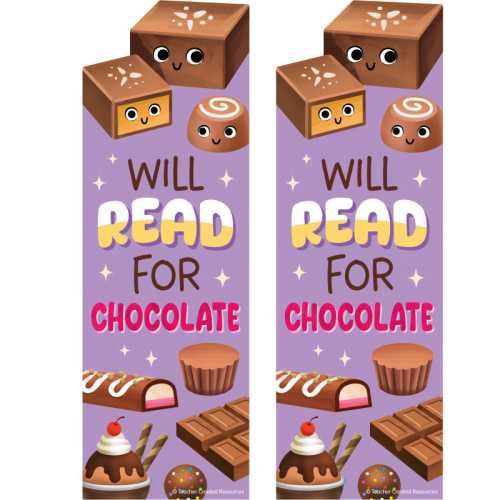 2-Pack Chocolate Smelly Bookmarks