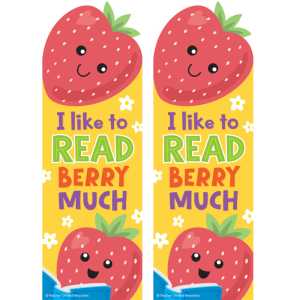 2-Pack Strawberry Smelly Bookmarks