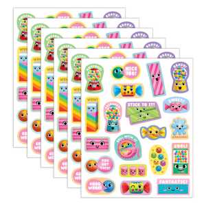 Bubble Gum Smelly Stickers, 120 Per Pack, 6 Packs