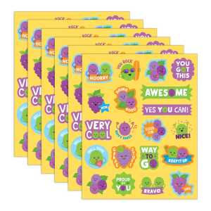 Grape Smelly Stickers, 120 Per Pack, 6 Packs