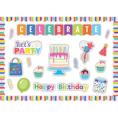 Colorful Happy Birthday Create & Decorate Quick Kit, 110 Pieces